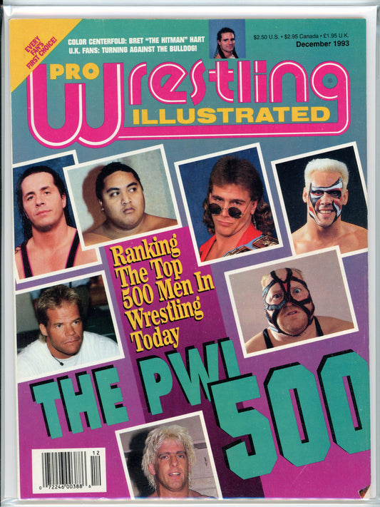 Pro Wrestling Illustrated Vintage Magazine (December, 1993) PWI 500 Ranking Issue