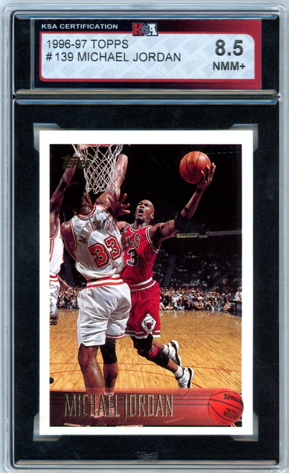 1996/97 Topps Michael Jordan #139 Graded Basketball Card KSA 8.5