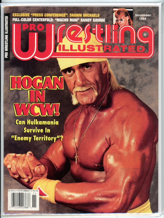 Pro Wrestling Illustrated Vintage Magazine (November, 1994) Hulk Hogan WCW