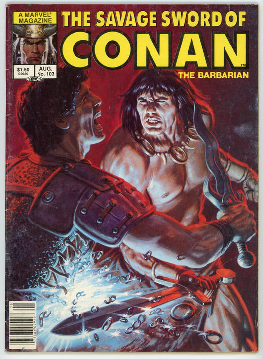 Marvel Magazine The Savage Sword of Conan the Barbarian Volume 1 No. 103 (August 1984)