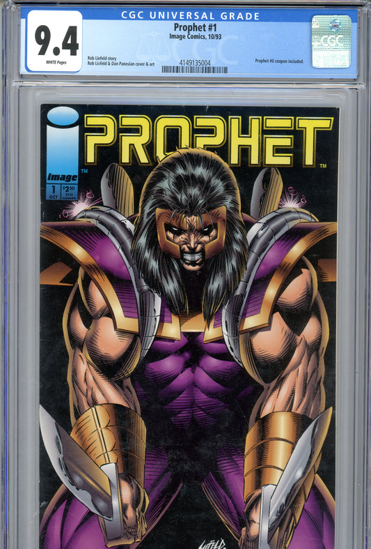 1993 Prophet #1 Graded Comic Book Rob Liefeld / Dan Panosian Cover CGC 9.4