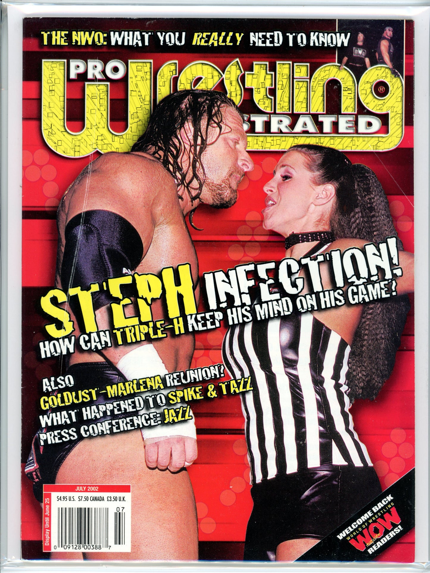 Pro Wrestling Illustrated Vintage Magazine (July, 2002) Stephanie McMahon, Triple-H