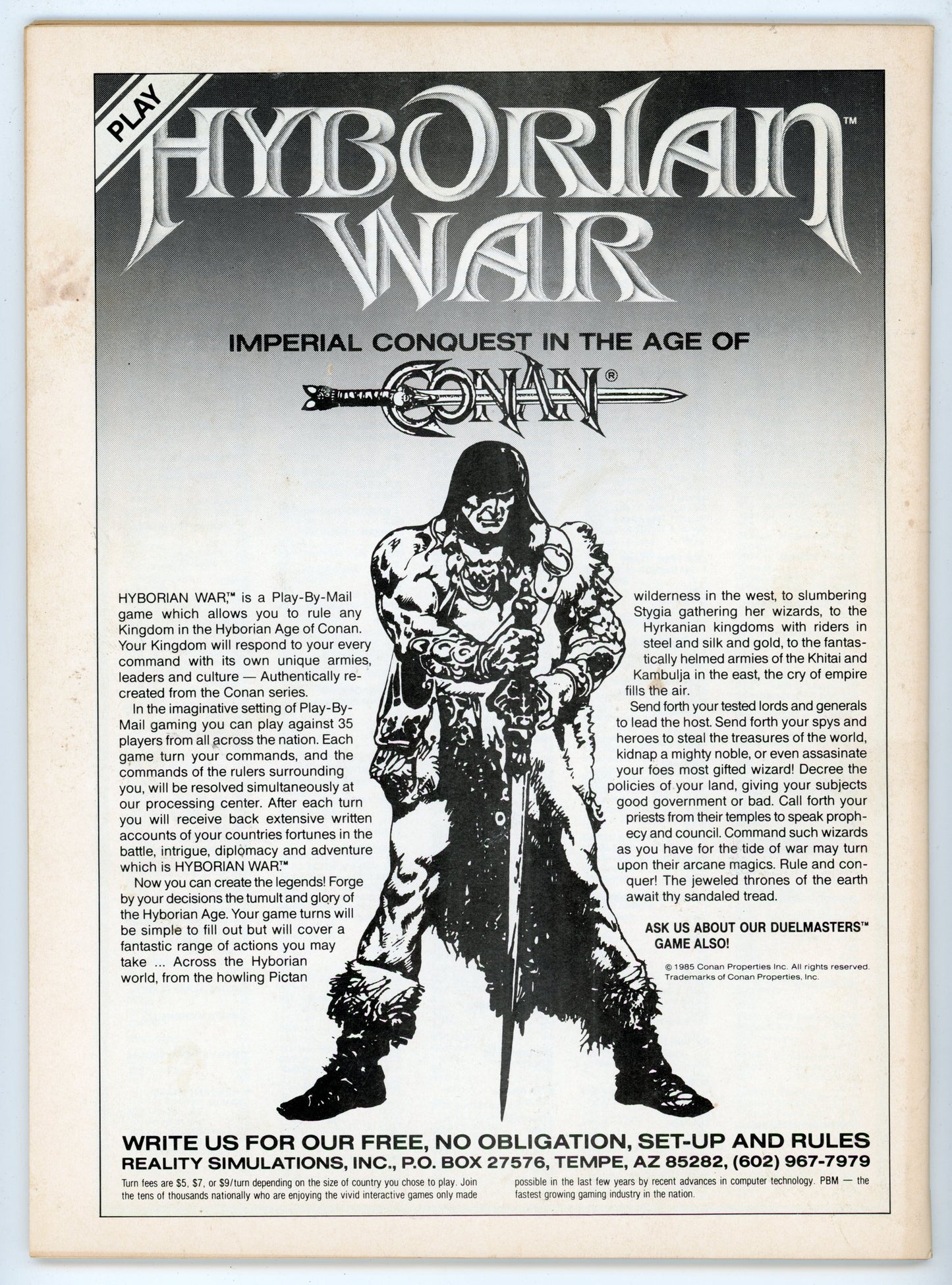 Marvel Magazine The Savage Sword of Conan the Barbarian Volume 1 No. 175 (July 1990)