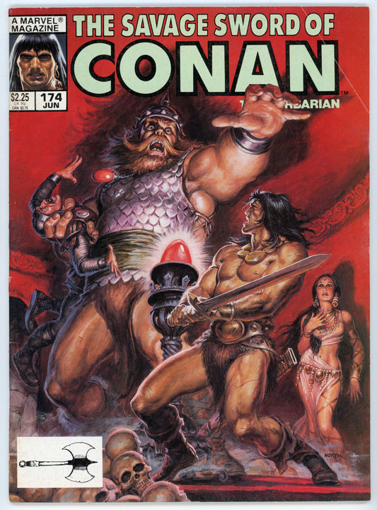 Marvel Magazine The Savage Sword of Conan the Barbarian Volume 1 No. 174 (June 1990)