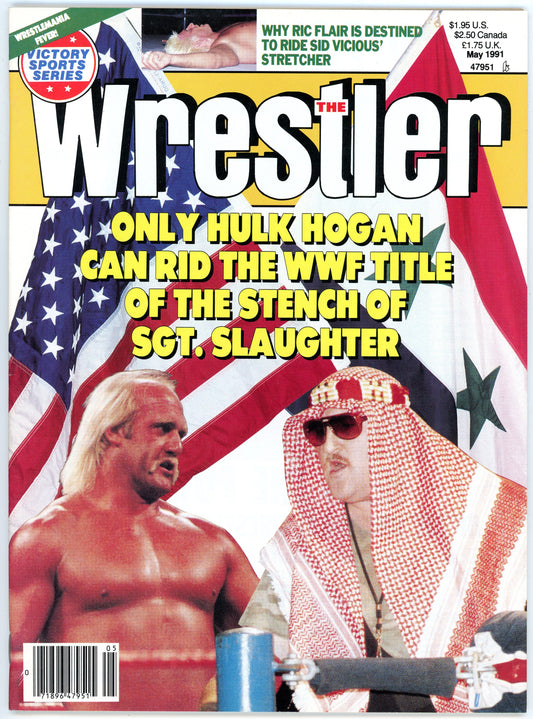 The Wrestler Vintage Wrestling Magazine (May, 1991) Hulk Hogan, Sgt. Slaughter