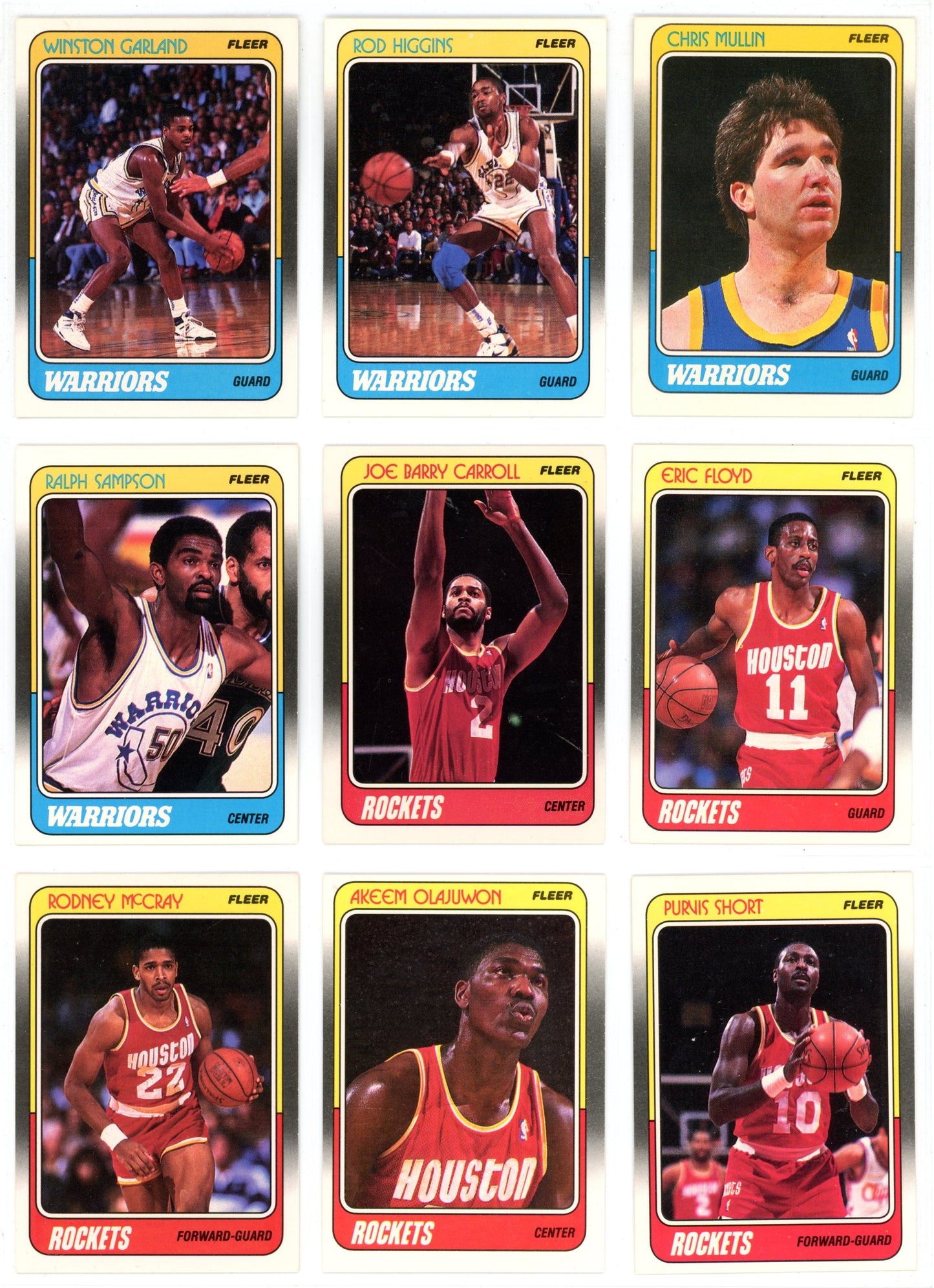 1988/89 Fleer NBA Basketball Card Complete Set (132 Cards) + 11 Stickers Set Pippen, Rodman Rookie