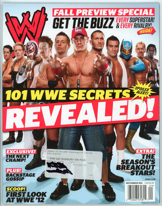 WWE Vintage Wrestling Magazine (September 2011) Fall Preview Special Issue