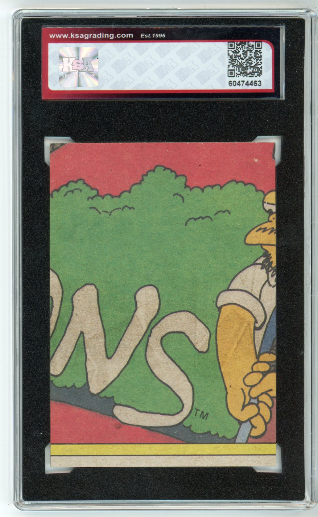 1990 Topps The Simpsons #4 "I'm Bart Seemp-Seau" Graded Trading Card KSA 5