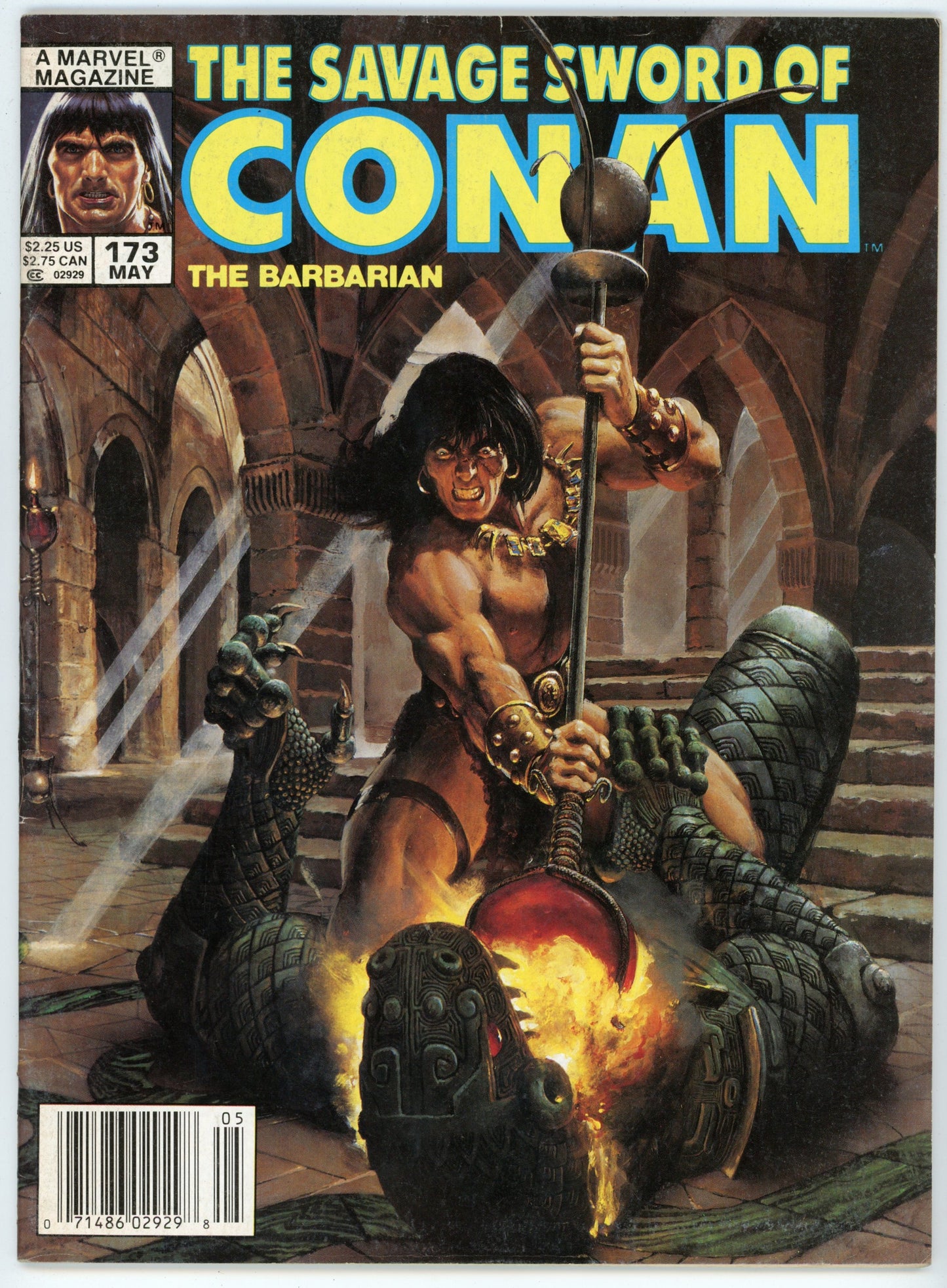 Marvel Magazine The Savage Sword of Conan the Barbarian Volume 1 No. 173 (May 1990)