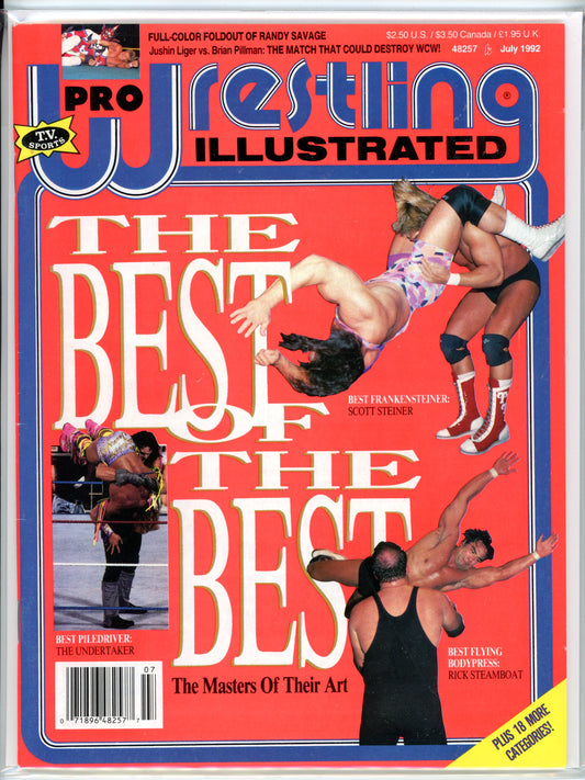 Pro Wrestling Illustrated Vintage Magazine (July, 1992) Best of the Best