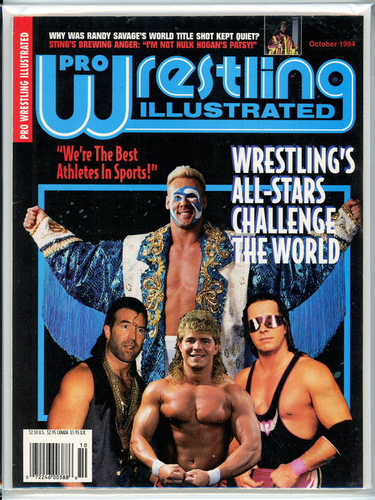 Pro Wrestling Illustrated Vintage Magazine (October, 1994) Sting