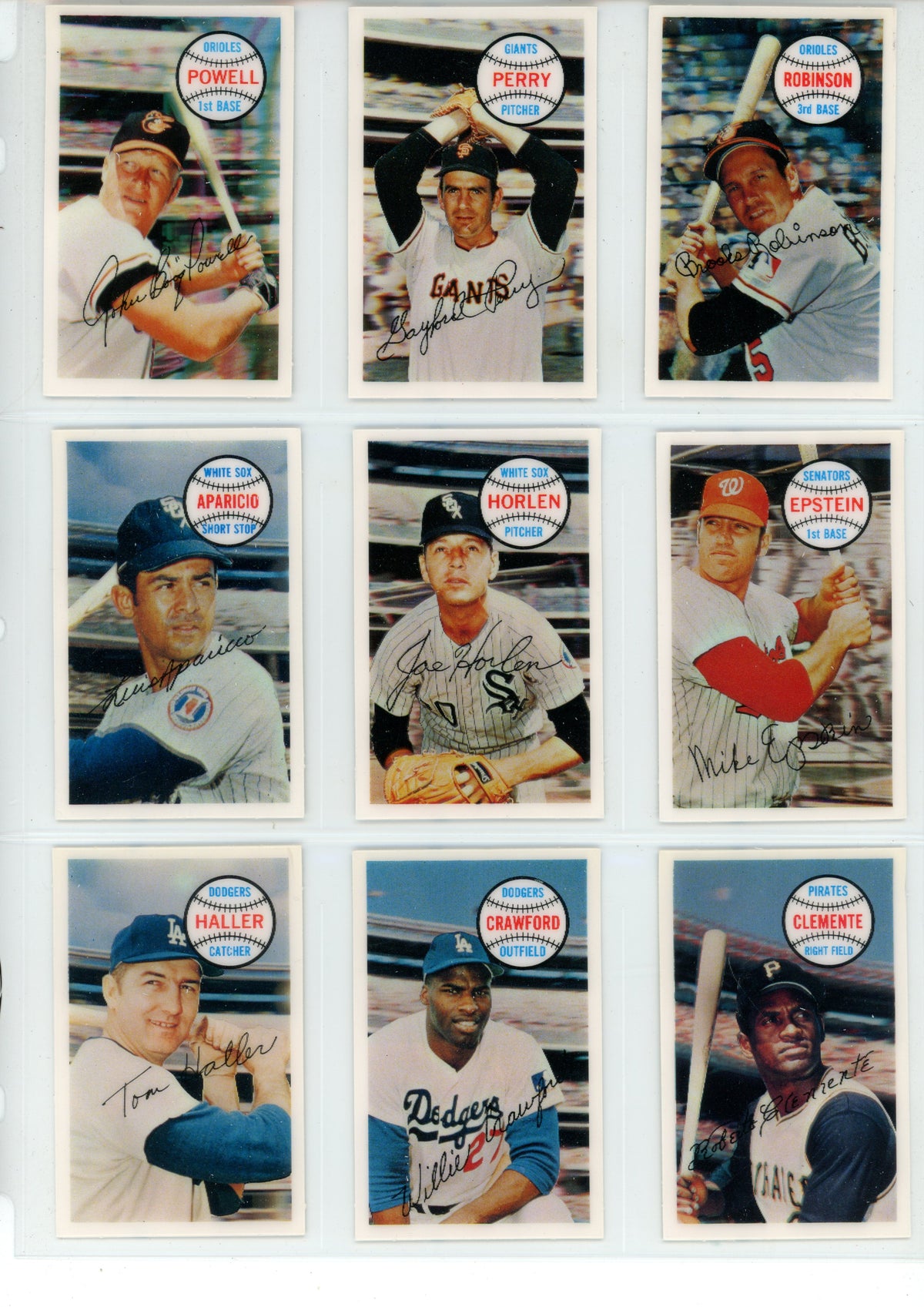 1970 Kellogg's MLB Baseball 3-D Super Stars Trading Card Complete Set (75 Cards) - EX+ / NM