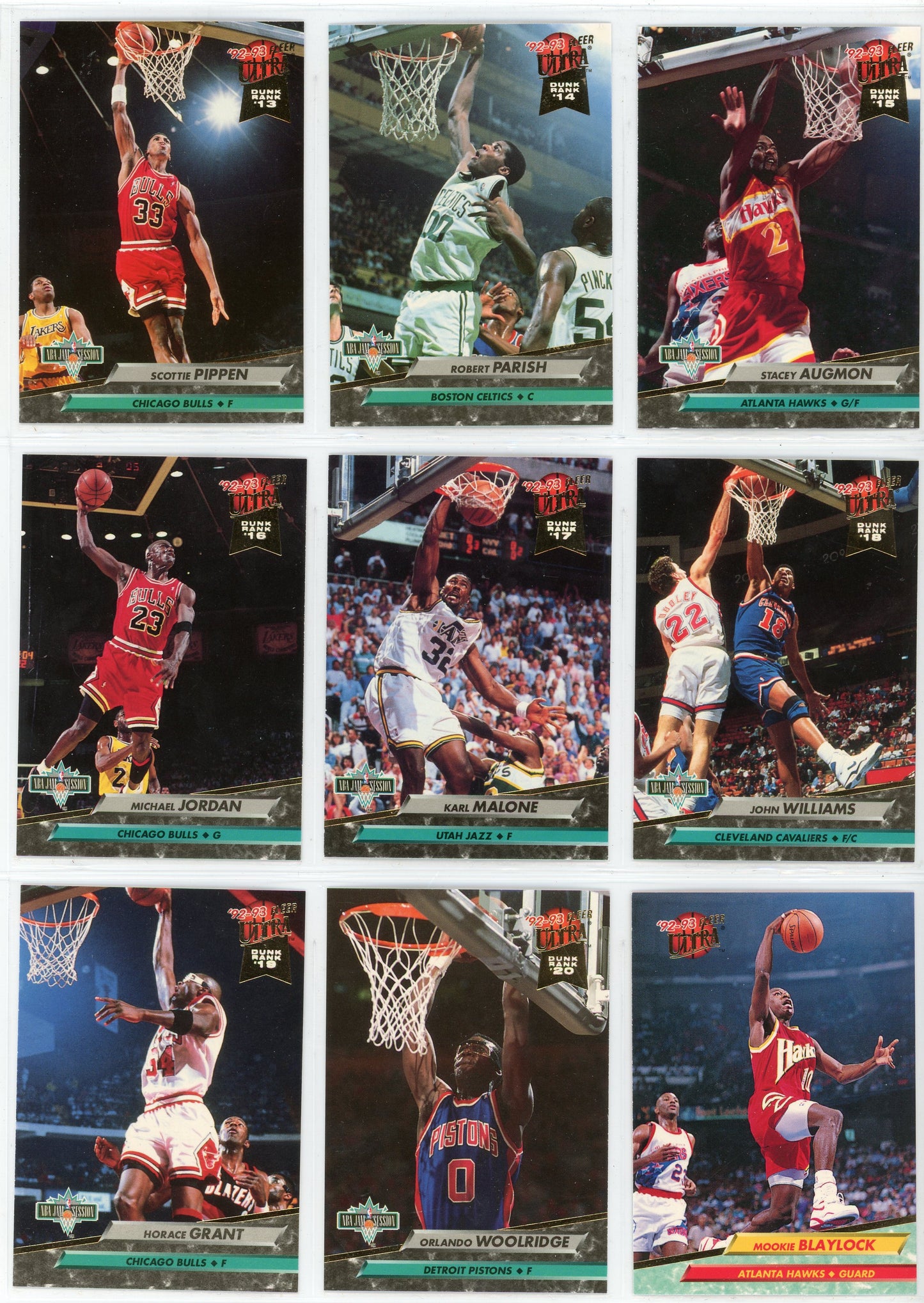 1992/93 Fleer Ultra Series 2 Basketball Card Complete Set (275 Cards) Shaq Rookie