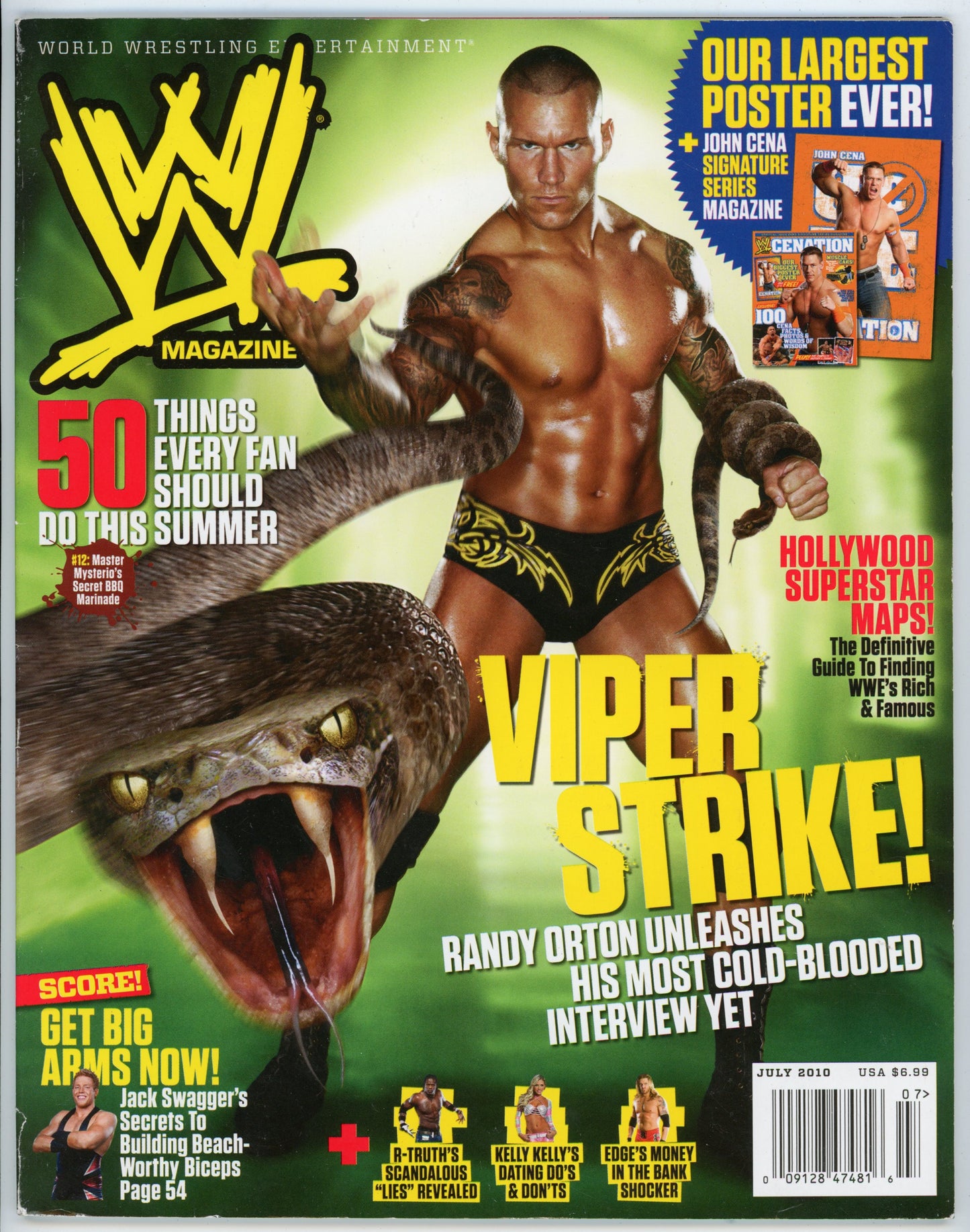 WWE Vintage Wrestling Magazine (July 2010) Randy Orton Cover