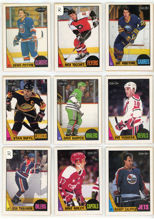1987/88 OPC O-Pee-Chee NHL Hockey Complete Set (264 Cards)