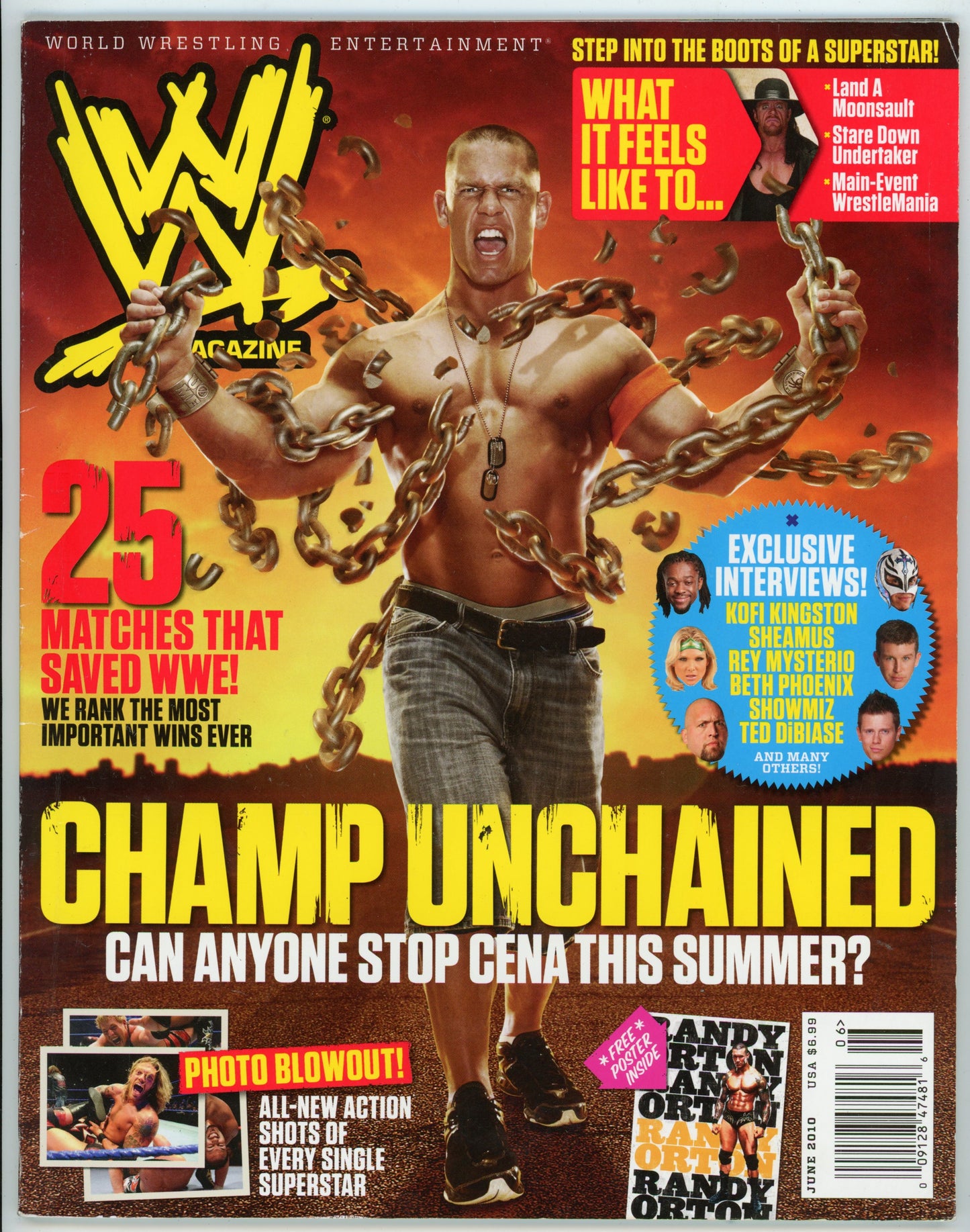 WWE Wrestling Magazine (June 2010) John Cena Cover