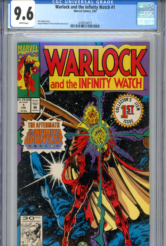 1992 Warlock and the Infinity Watch #1 Graded Comic Book Collector's Edition 1st Issue CGC 9.6