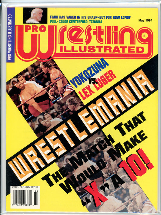 Pro Wrestling Illustrated Vintage Magazine (May, 1994) Yokozuma vs. Lex Luger