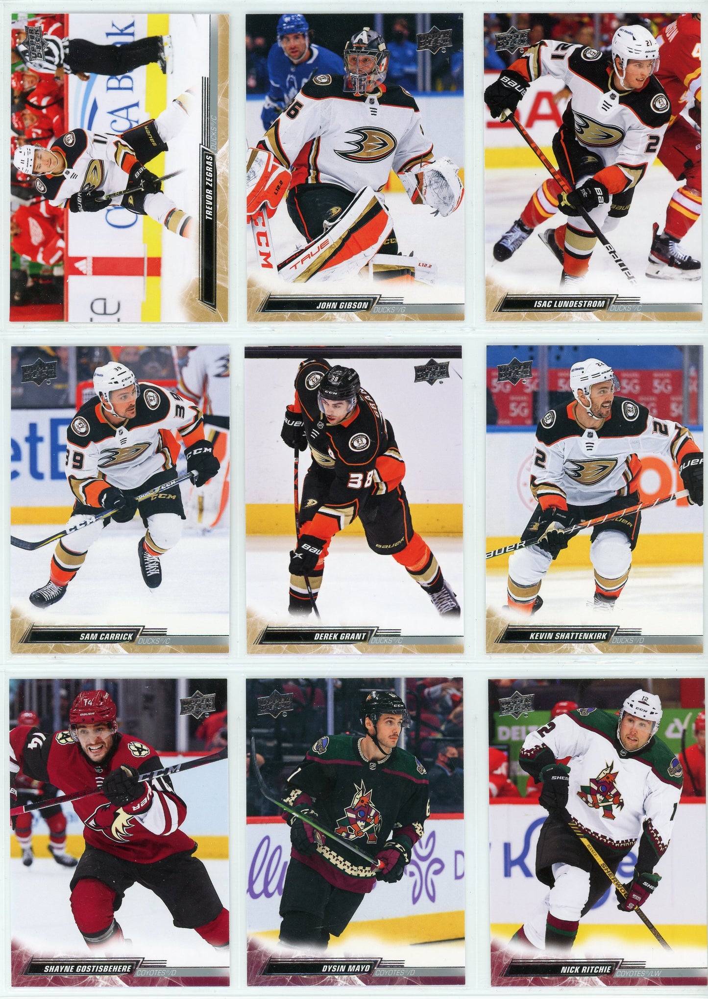 2022/23 Upper Deck Series 2 Hockey Card Base Set (200 Cards)