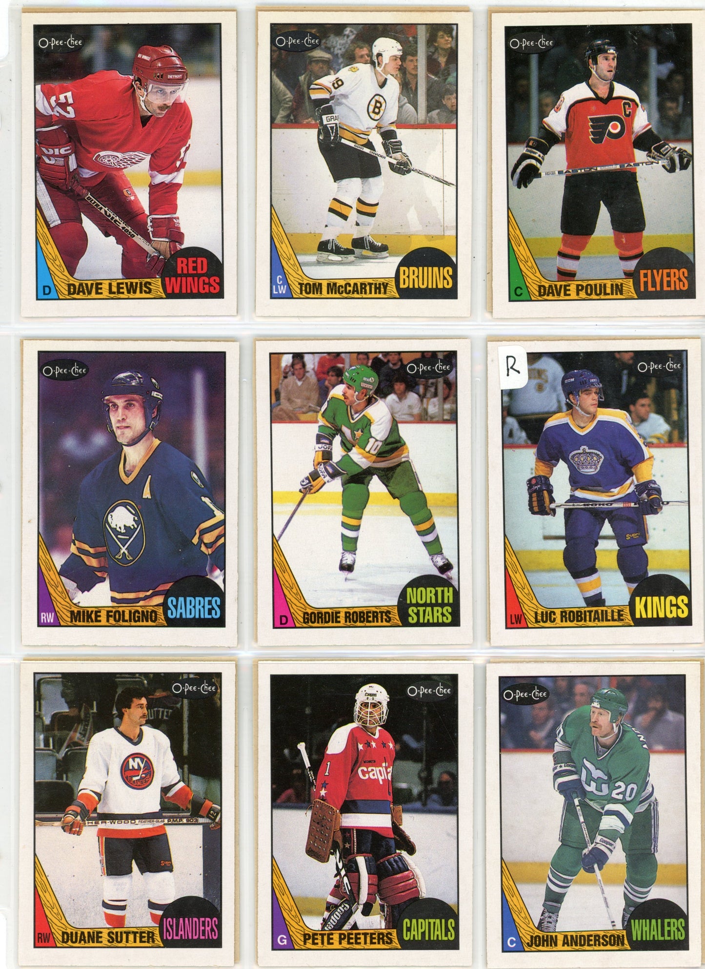 1987/88 OPC O-Pee-Chee NHL Hockey Complete Set (264 Cards)