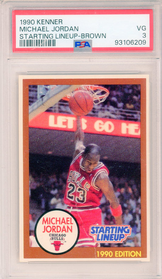 1990 Kenner Michael Jordan Staring Lineup Graded Basketball Card PSA 3