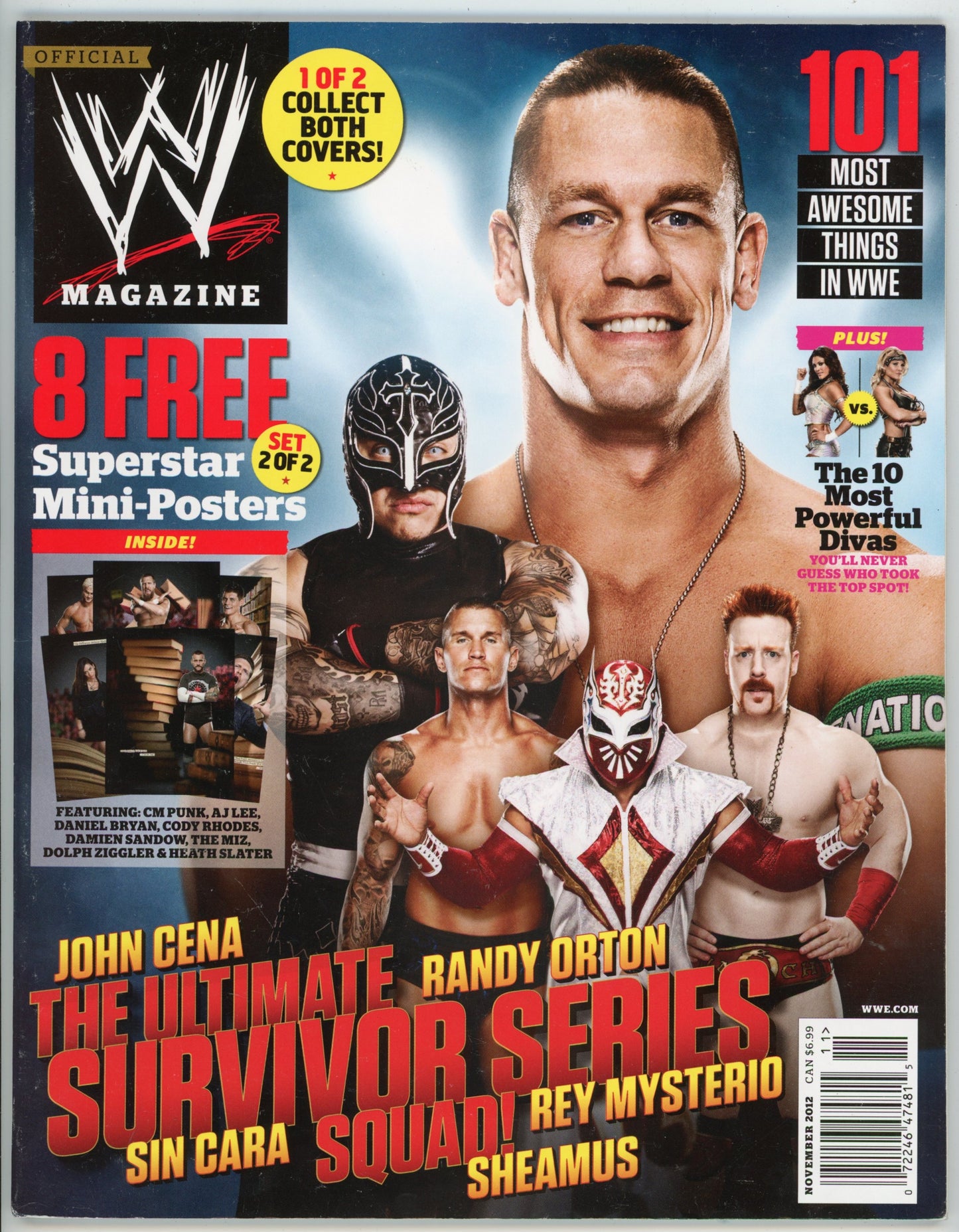 WWE Wrestling Magazine (November 2012) Ultimate Survivor Series Cover 1 of 2