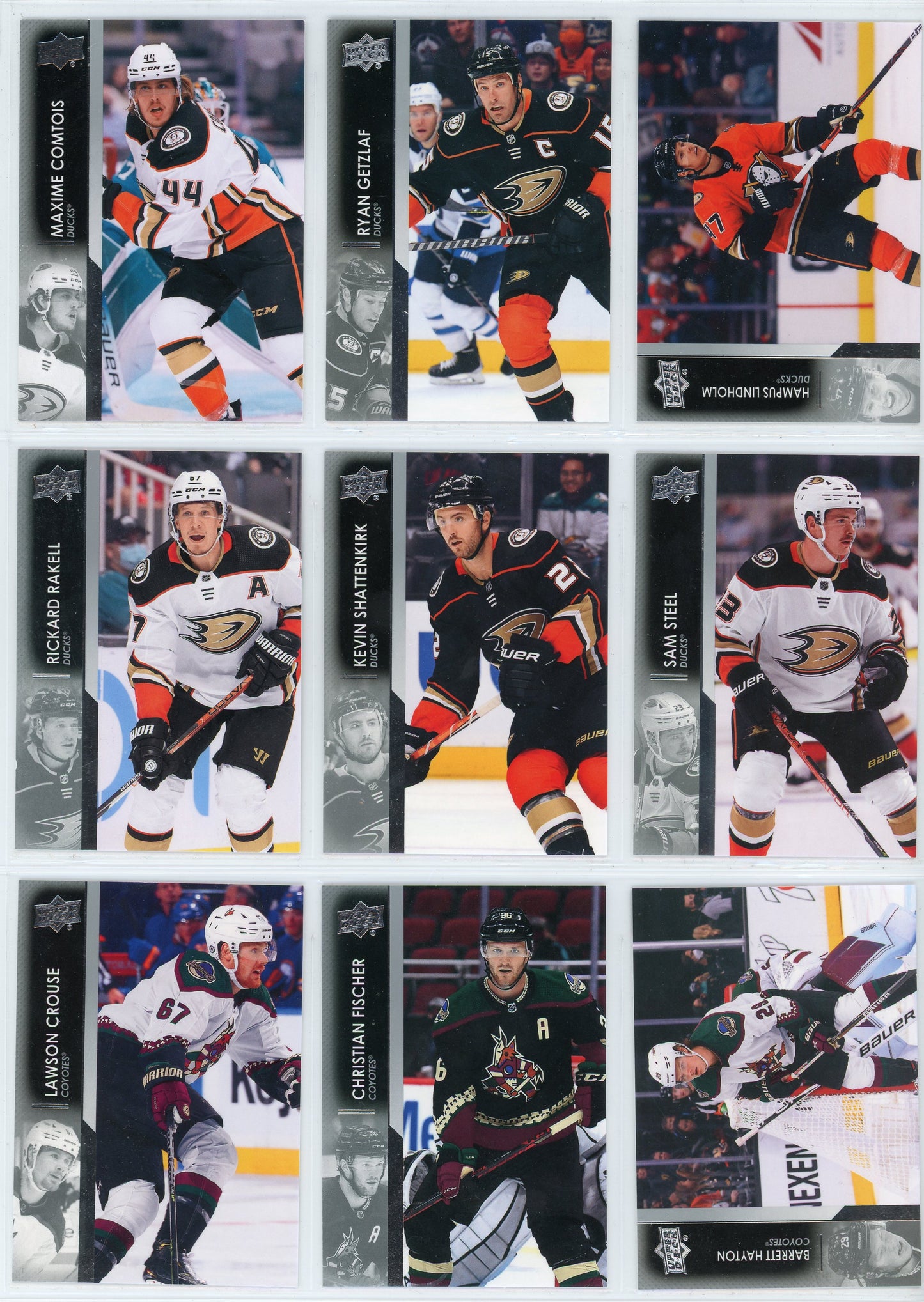 2021/22 Upper Deck Series 2 Hockey Card Base Set (200 Cards)
