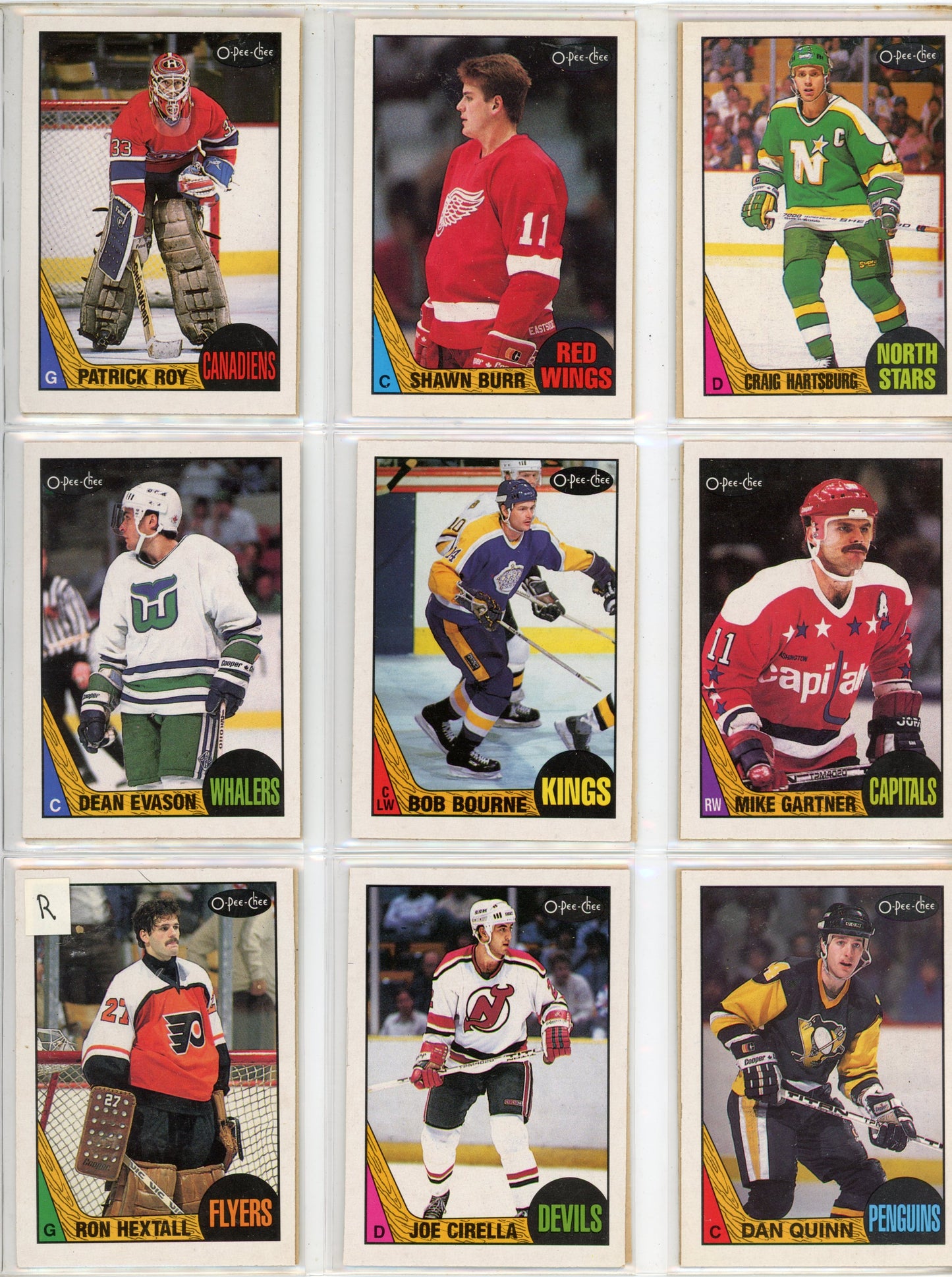 1987/88 OPC O-Pee-Chee NHL Hockey Complete Set (264 Cards)
