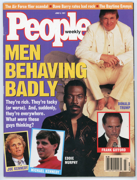 People Weekly Vintage Magazine (June 9, 1997) Men Behaving Badly Issue Donald Trump