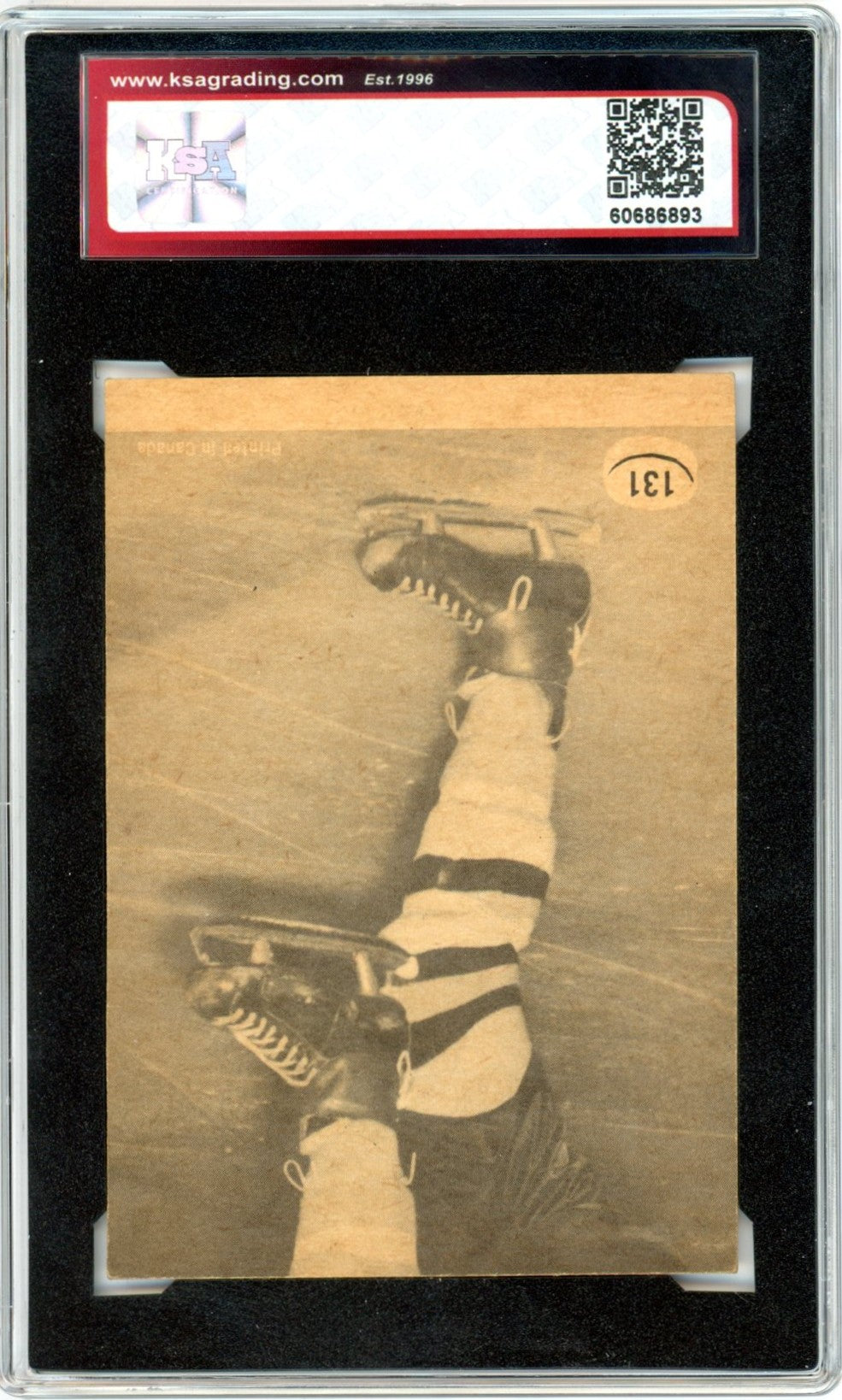 1966/67 Topps Frank Mahovlich #131 Graded Hockey Card KSA 5