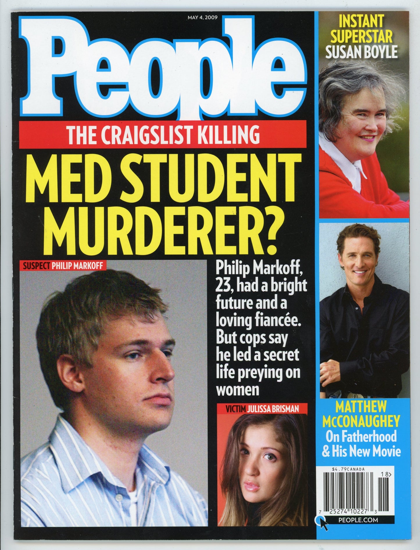 People Weekly Vintage Magazine (May 4, 2009) The Craigslist Killing