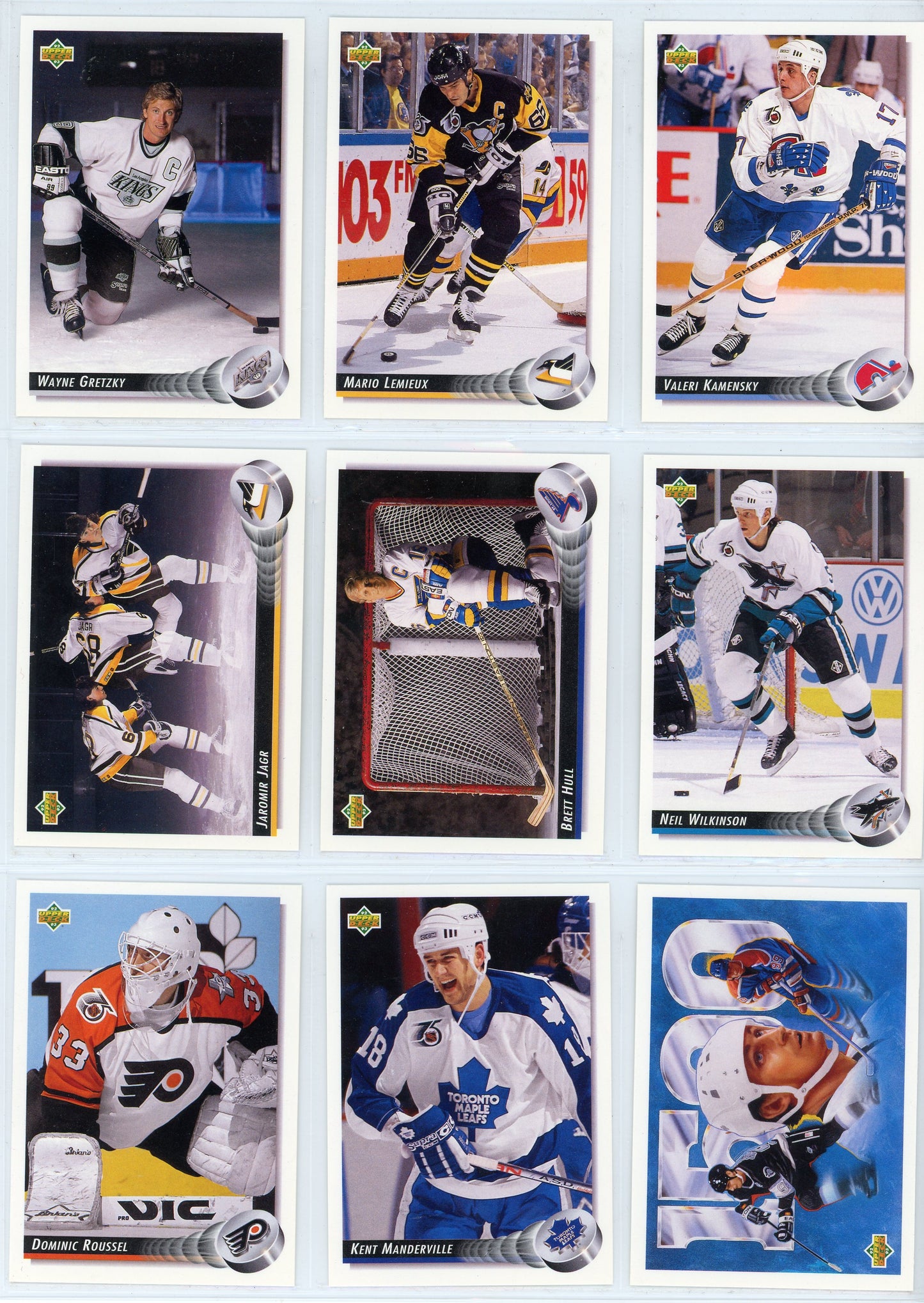 1992/93 Upper Deck NHL Hockey Low Number Series Set (440 Cards)
