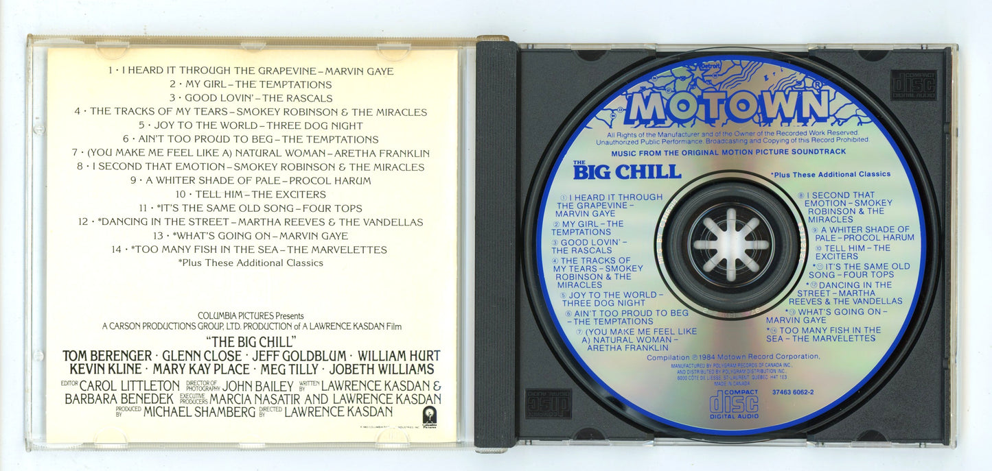 The Big Chill (1983) Motion Picture Soundtrack Vintage CD