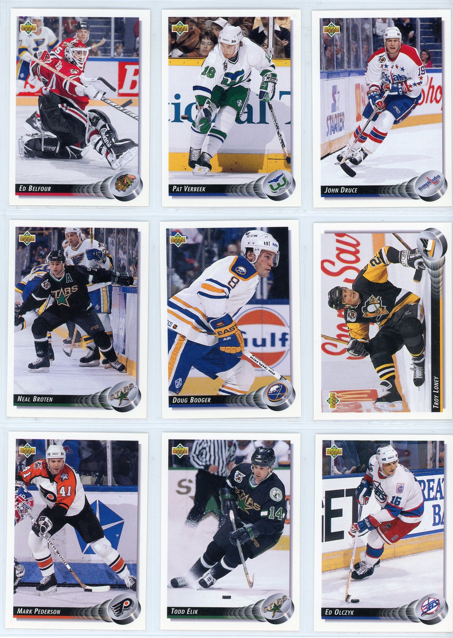 1992/93 Upper Deck NHL Hockey Low Number Series Set (440 Cards)