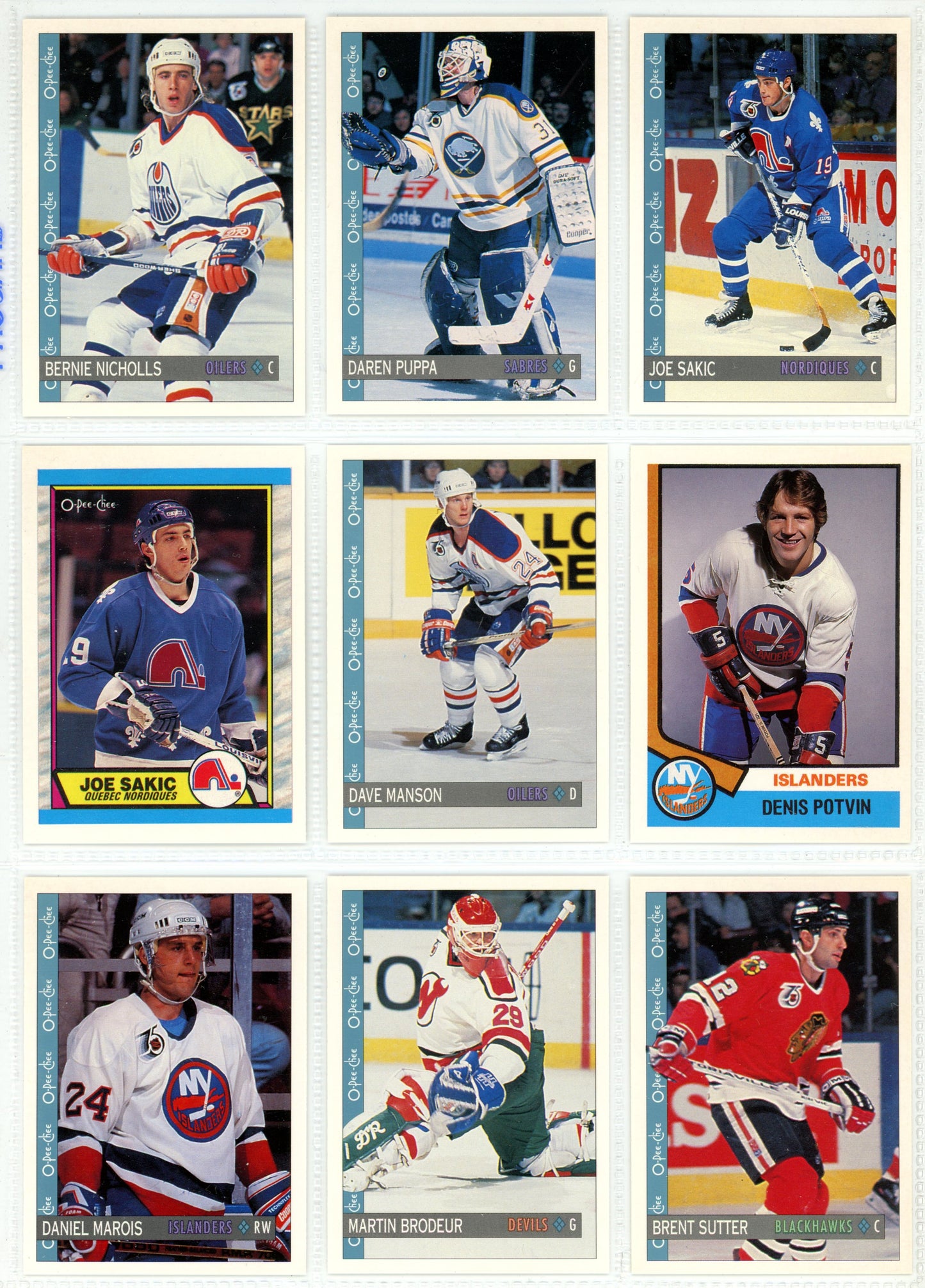 1992/93 O-Pee-Chee & OPC Premier NHL Hockey Card Complete Sets (528 Cards) + Inserts