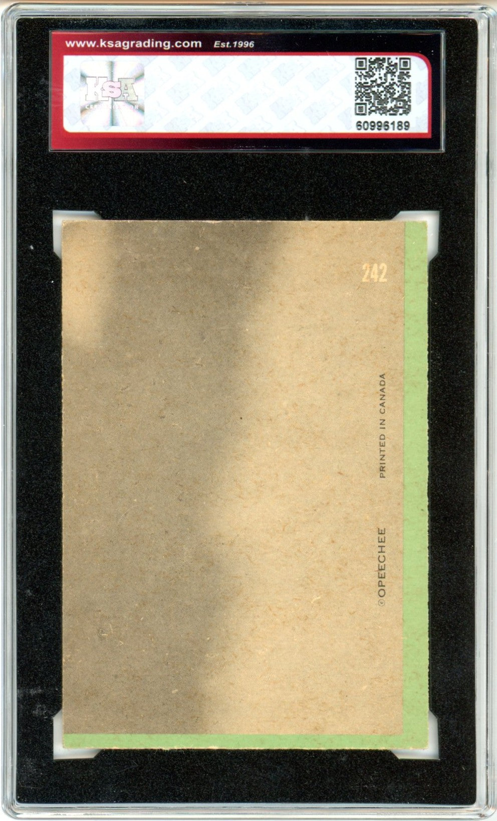1970/71 OPC O-Pee-Chee Frank Mahovlich #242 All Star Graded Hockey Card KSA 5