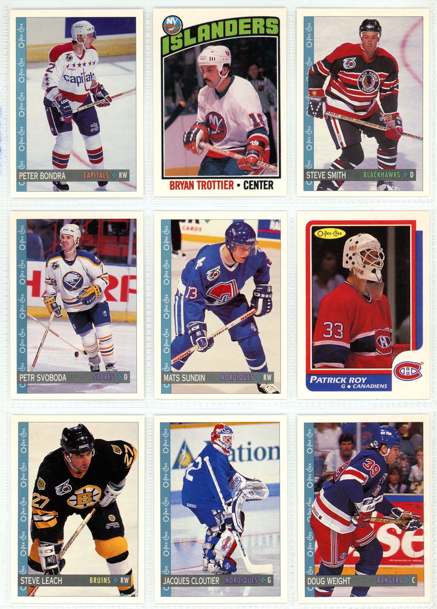 1992/93 O-Pee-Chee & OPC Premier NHL Hockey Card Complete Sets (528 Cards) + Inserts