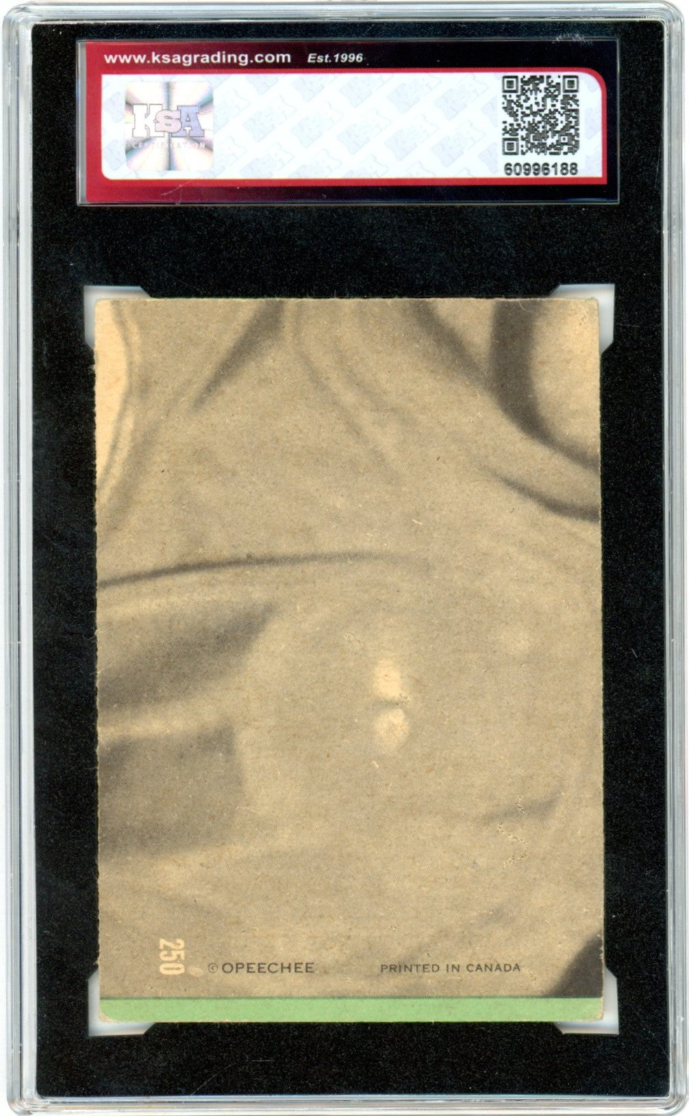 1970/71 OPC O-Pee-Chee Tony Esposito #250 Award Winner Graded Hockey Card KSA 3.5