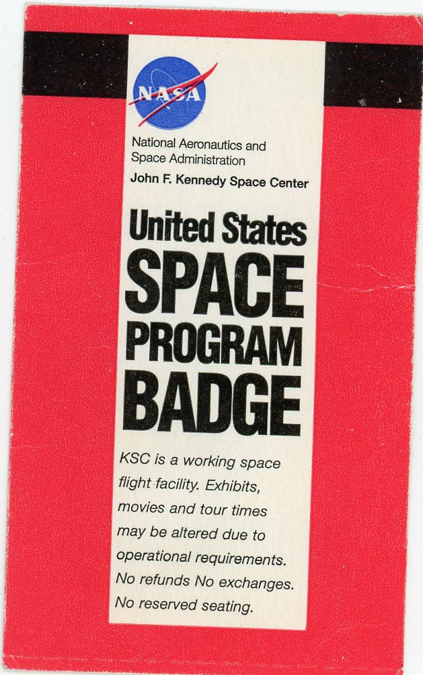 Vintage NASA United States Space Program Badge