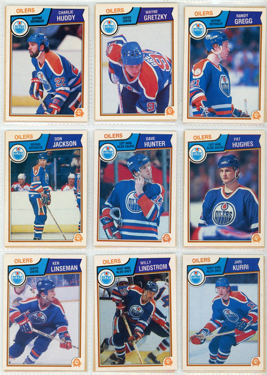 1983/84 OPC O-Pee-Chee NHL Hockey Complete Set (396 Cards) Wayne Gretzky