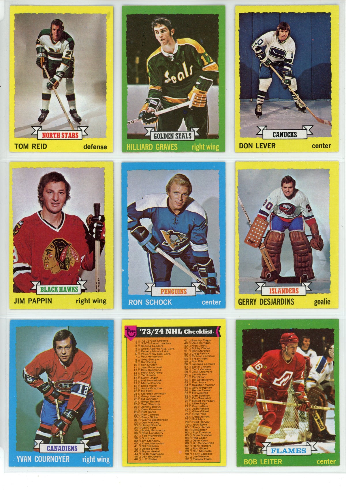 1973/74 Topps NHL Hockey Card Complete Set (198 Cards) Bobby Orr, Ken Dryden EX+ / NM