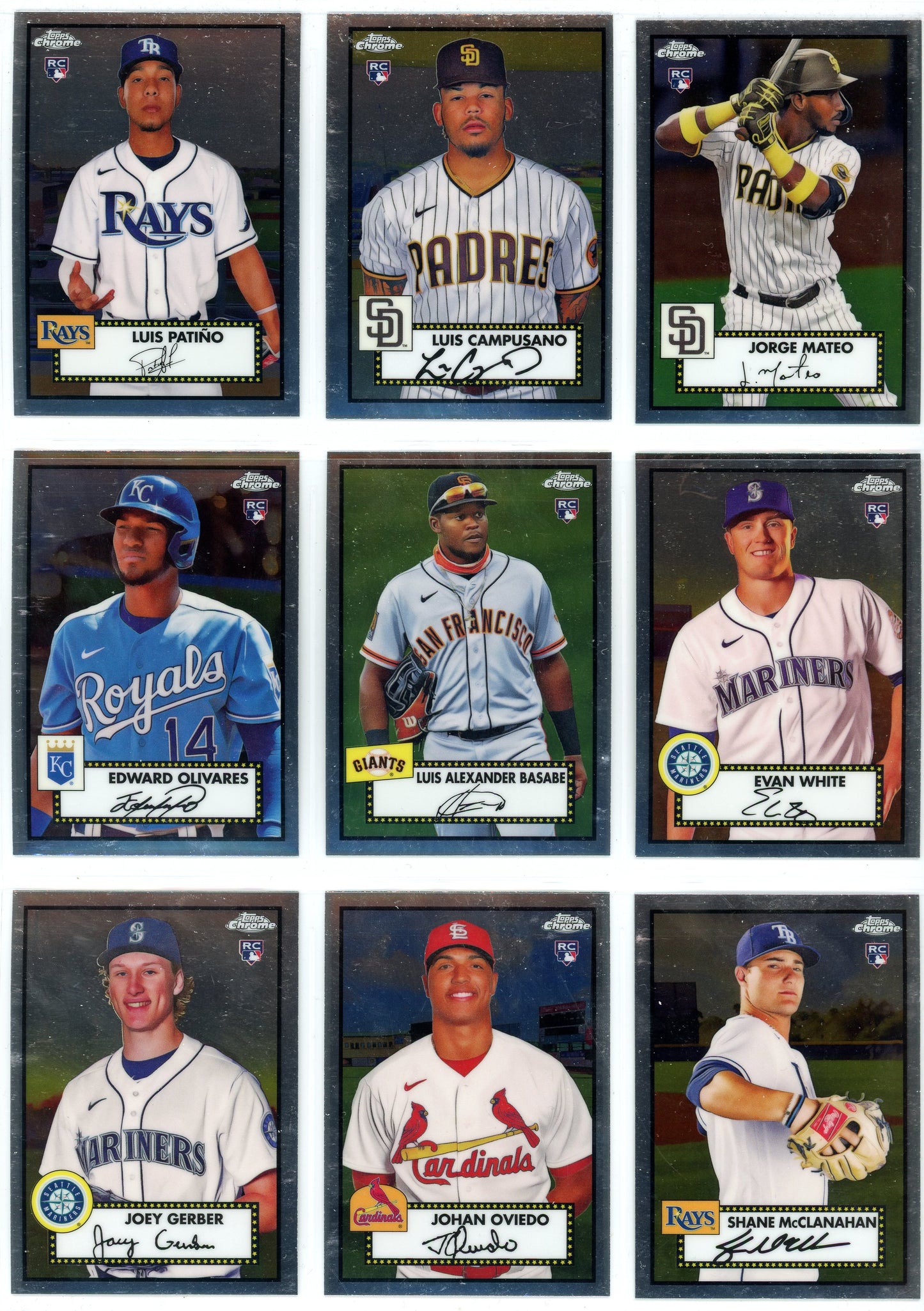 2021 Topps Chrome Platinum Anniversary Baseball Complete Set (700 Cards)