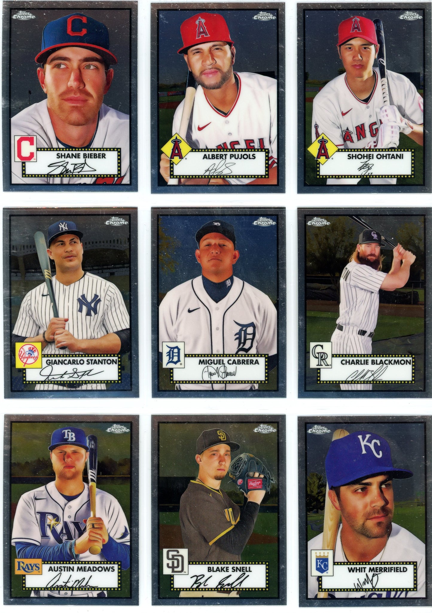 2021 Topps Chrome Platinum Anniversary Baseball Complete Set (700 Cards)