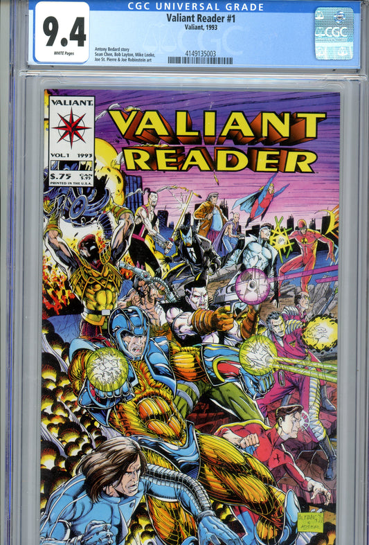 1993 Valiant Reader #1 Graded Comic Book Antony Bedard Story CGC 9.4