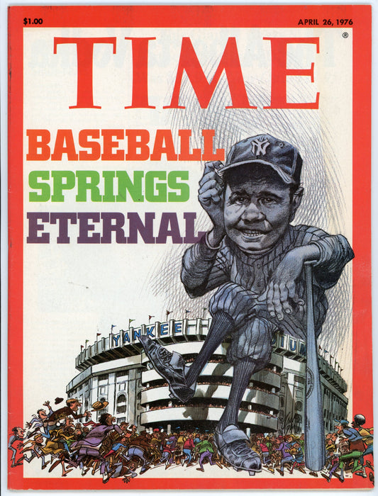 Time Vintage Magazine (April 26, 1976) "Baseball Springs Eternal" NY Yankees