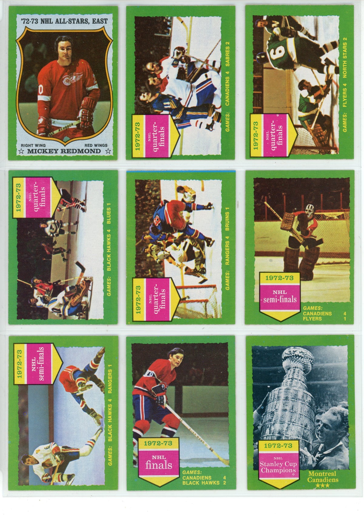 1973/74 Topps NHL Hockey Card Complete Set (198 Cards) Bobby Orr, Ken Dryden EX+ / NM