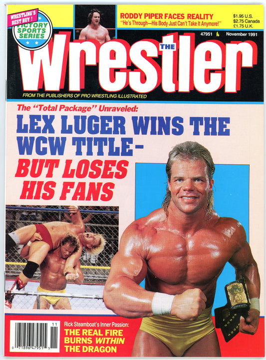 The Wrestler Vintage Wrestling Magazine (November, 1991) Lex Luger