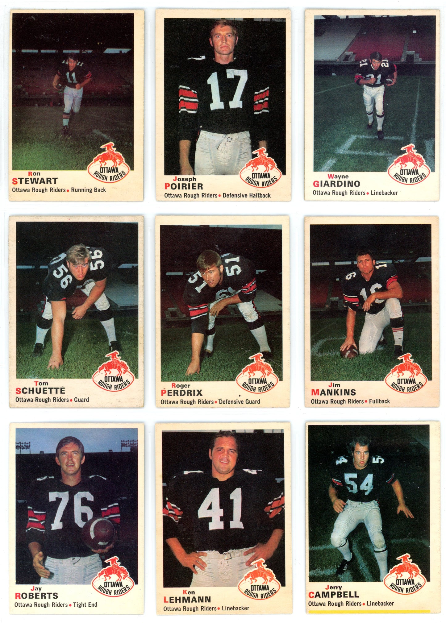1970 OPC O-Pee-Chee CFL Football Complete Set (115 Cards) EX+ Marked Checklist
