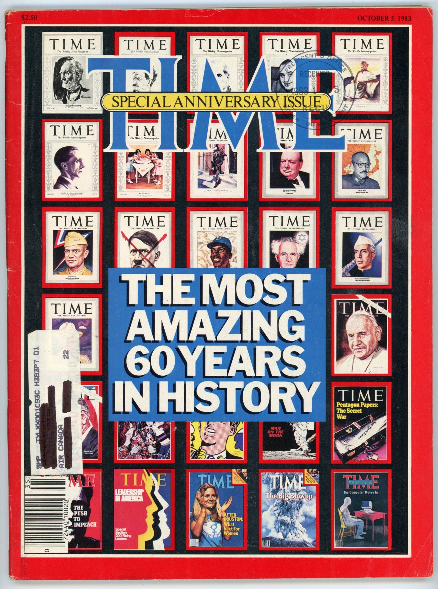 Time Vintage Magazine (October 5, 1983) Special 60th Anniversary Issue