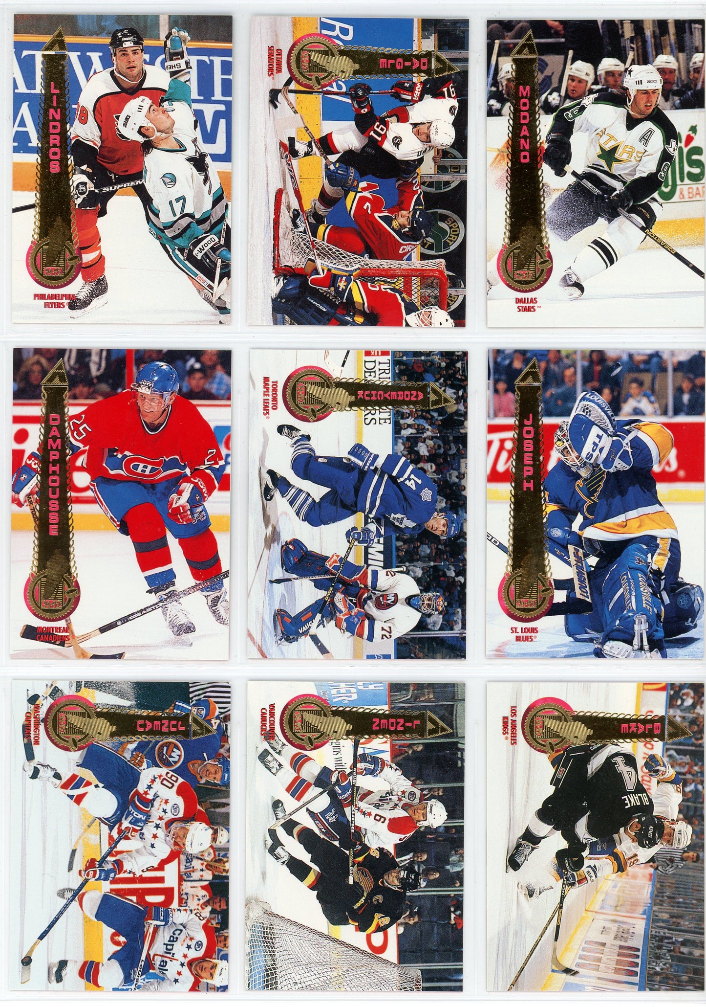1994/95 Pinnacle Series 1 Hockey Card Set (270 Cards)